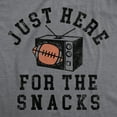 thumbnail image 2 of Mens Funny T Shirts Just Here for The Snacks Sarcastic Football Tee for Men Graphic Tees, 2 of 9