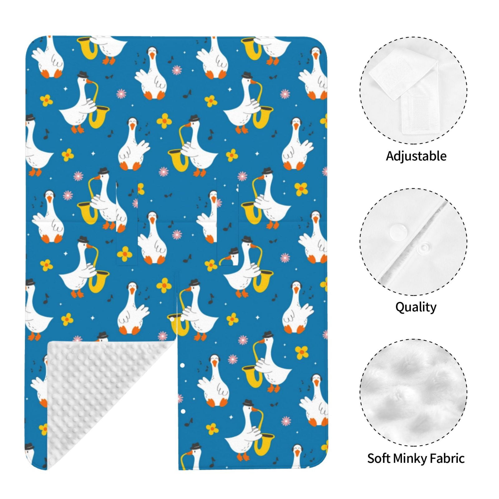 Naloa Cartoon Goose Baby Car Seat Cover, Breathable Baby Carrier Cover, Multiuse Baby Carrier Cover & Nursing Breastfeeding Cover
