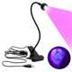 thumbnail image 1 of Big Chip Black Led Uv Lamp With Gooseneck And Clamp compatible Uv Gel Nail Curing, Cell Phone Repair - 395nm, 5v Usb Input Gift SL, 1 of 2