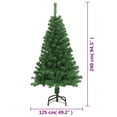 thumbnail image 2 of vidaXL Christmas Tree Artificial Xmas Tree with Stand and Thick Branches PVC, 2 of 5
