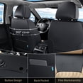 thumbnail image 3 of FLORICH Car Seat Covers Front, Luxury Nappa Leather Seat Covers, Breathable and Waterproof, Automotive Seat Covers Universal for Most Cars, Black & Beige, 3 of 7