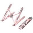 thumbnail image 3 of 10 Adjustable Laptop Holder Aluminum Alloy Laptop Holder Foldable 10 Adjustable Universal Heat Dissipation Anti-slip Portable Desktop Tablet Computer, 3 of 8