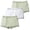 Green, variant on CYRBOKO Girls' Boxer Briefs 3 Pack, Breathable Soft Stretchy Cotton Girls Underwear Pink Size 6 T