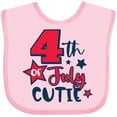 thumbnail image 3 of Inktastic 4th of July Cutie with Stars Boys or Girls Baby Bib, 3 of 4