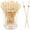White, variant on NOGIS 100PCS Fancy Toothpicks for Appetizers, 4.7 inch Pearls Cocktail Picks for Party Decoration, Appetizer Skewers for Charcuterie Sandwich Burgers Fruit (White)