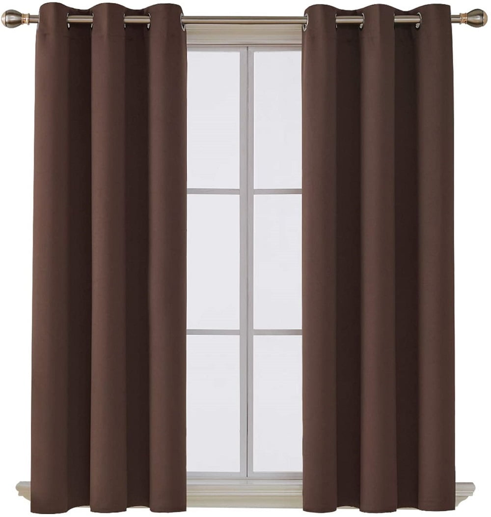 Blackout Curtains- Solid Thermal Insulated Window Treatment Drapes
