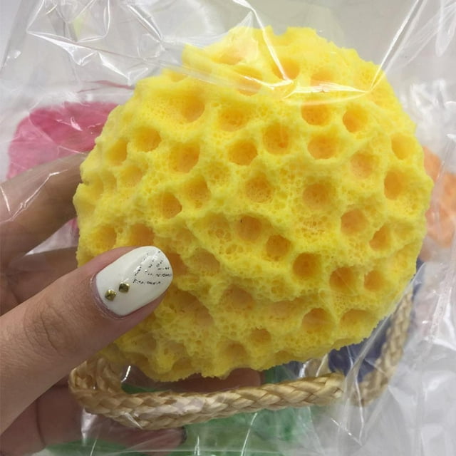 Diversión Esponja de baño Nido de Secado rápido Suave Ca del cuerpo Cepillo de Flor pa bebé Madre Baoblaze Esponja de baño suave