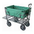 thumbnail image 5 of Mac Sports Double Decker Wagon: Green - Collapsible Outdoor Utility Garden Cart, 150 Lb Capacity, 32.5 x 17.5 x 10.5", 5 of 6