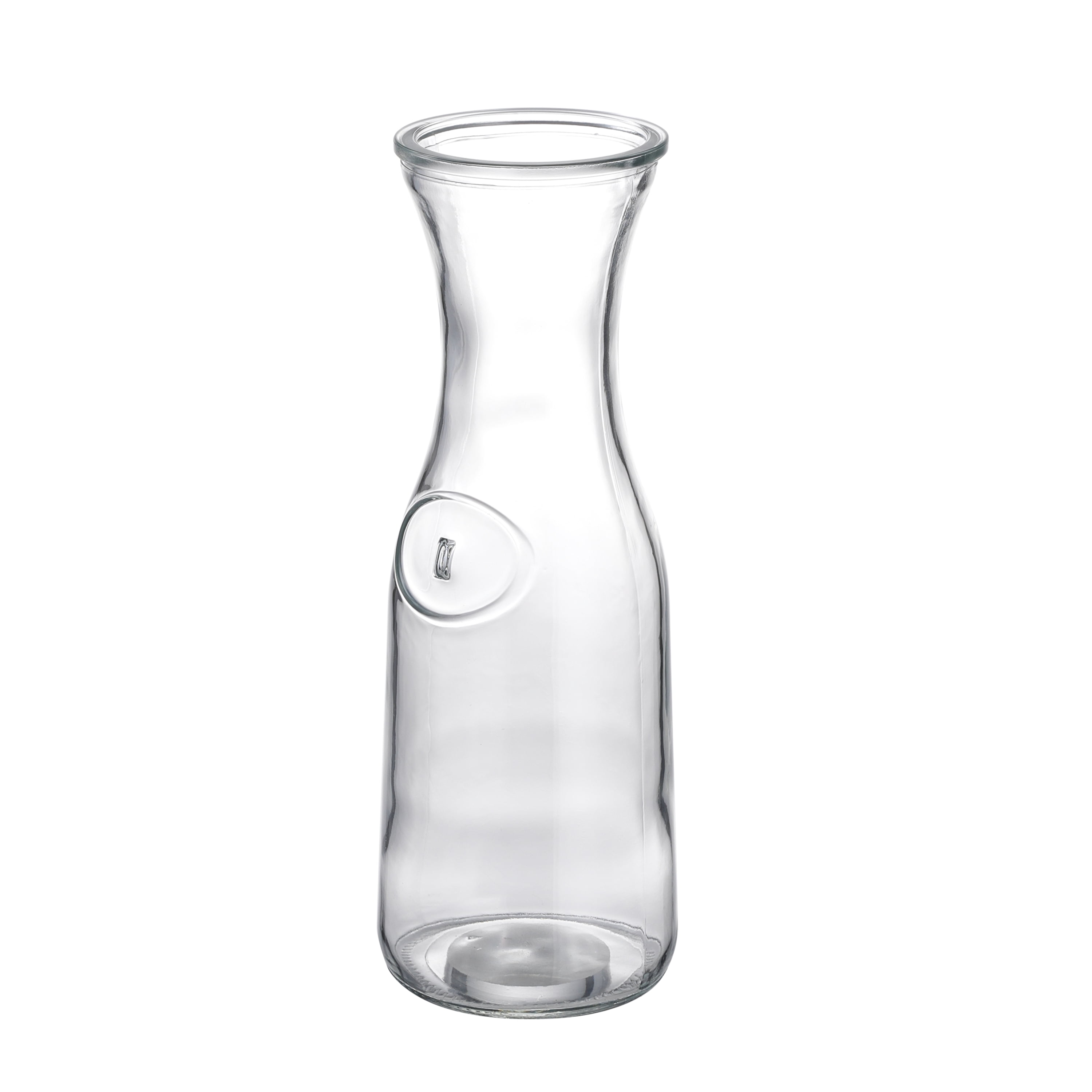 Mainstays Glass Daphne Carafe with Plastic Lid, 1 Liter