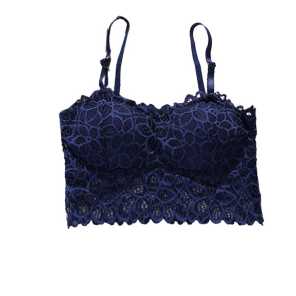 Soft Simple Sexy Breathable Wirefree Lace Bralette ，Average code