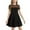 Black, variant on YWOAGH Girls Dress Solid Color Mesh Stitching Cute Summer Short Everyday Dress Girls Dresses for Casual Wear Dark Blue 10-12 Years