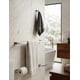 thumbnail image 2 of Kit Accesorios de Baño 4 Piezas Acero Inoxidable 304 Cromado Diseño Angular Barra 56cm Soporte Toalla Gancho Portapapel Maxims, 2 of 3