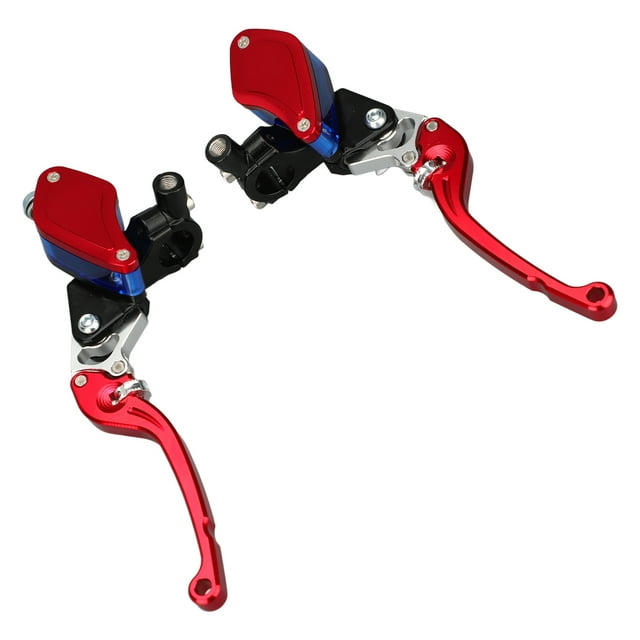 Ensemble de Frein Hydraulique Modifié, Kit de Réservoir Maître-Cylindre de Frein Hydraulique Installation Facile Guidon Réglable 22mm pour Moto Tout-Terrain