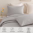 thumbnail image 5 of Whale Flotilla King Quilt Set, Soft Lightweight Quilts Bedspreads Coverlet with Embossed Pattern, Bedding Sets with Pillow Shams, Reversible Bed Cover for All Seasons, 96x104 Inches, Light Grey, 5 of 10