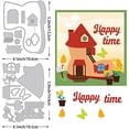 thumbnail image 2 of 2pcs Cartoon Shoe Room Cutting Dies Butterfly Flowers Grass Around House Carbon Steel Dies Stencils, 2 of 8