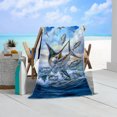 thumbnail image 2 of 1pc Fishing Enthusiasts Printed Beach Towel Multipurpose Summer Bath Towel For Travel, Beach, Pool, Yoga, Camping - Perfect Gift For Birthday, Christmas, Mother'S Day, Father'S Day,29X58inch, 2 of 8
