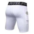thumbnail image 2 of Mens Short Tights Sports Fitness Shorts With Pockets Running Training Baselayer, 2 of 4