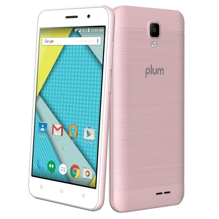 Plum Compass - Unlocked 4G GSM Smart Cell Phone Android 8.0 Quad core 8MP Camera ATT Tmobile Metro - Rose (Best Military Grade Cell Phone)