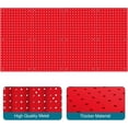 thumbnail image 5 of Peg Board,Pegboard Rack Garage Storage Steel Horizontal Peg Board Pack,Steel Pegboard Heavy Duty- 4 Pack 12-Inch X 24-Inch Metal Peg Board Tool Organization Panels (Red), 5 of 12