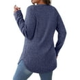 thumbnail image 4 of Fantaslook Long Sleeve Shirts for Women Casual Tunic Tops Dressy Crew Neck Pullover Fall Lightweight Sweaters for Women, 4 of 7