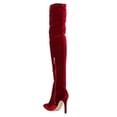 thumbnail image 3 of Cape Robbin GB23 Women Velvet Thigh High Pointy Toe Stiletto Boot, 3 of 5