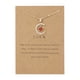 thumbnail image 5 of Collar con colgante de estrella de diciembre con piedra de nacimiento de Europa y Estados Unidos, collar de tarjeta de papel para mujer, 5 of 5