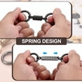 thumbnail image 4 of Spring Double Ring Keychain Dual Key Ring Holder Detachable Keychain Spring Shaped Key Accessories Dual Split Key Ring Matte Black 2, 4 of 7