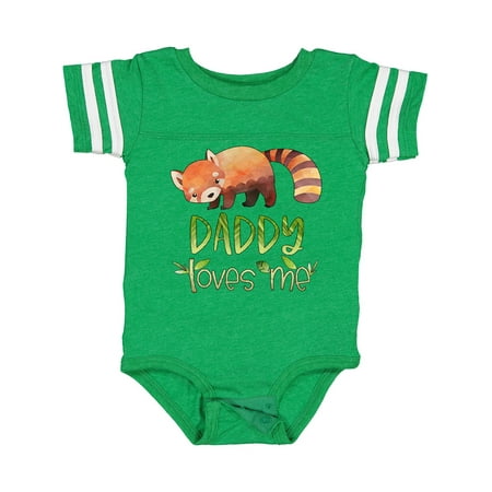 

Inktastic Daddy Loves Me Cute Red Panda Gift Baby Boy or Baby Girl Bodysuit