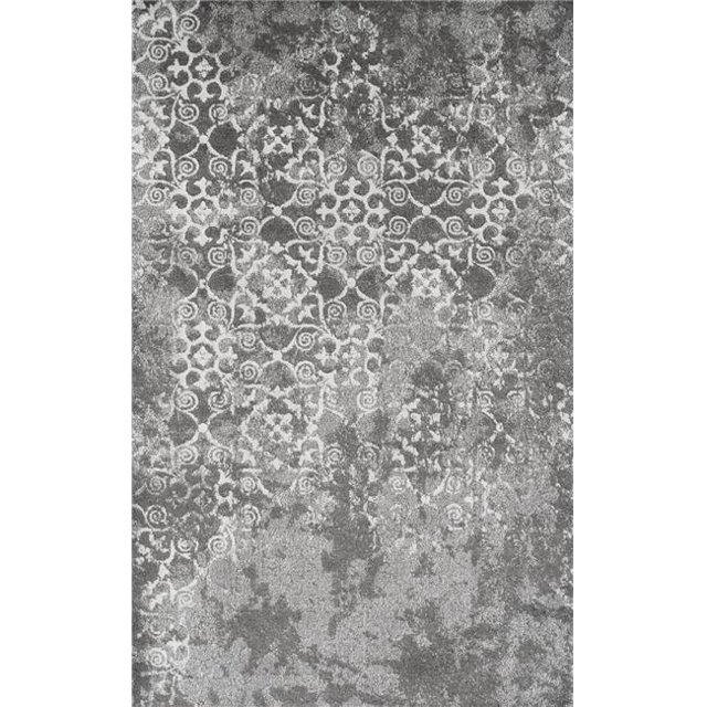 Dalyn Rug AN6GR5X8 5 Pi 3 Po x 7 Pi 7 Po et Tapis Rectangle Antigua&44; Gris