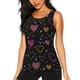 thumbnail image 1 of Balery Heart and Stars Camiseta sin mangas estampada ligera para mujer, tops de entrenamiento sin mangas, camisetas de yoga transpirables de secado rápido.-X-Large, 1 of 7