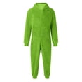 thumbnail image 7 of XAOFW Girls Romper Long Sleeve Zip Up Fuzzy Thickened Pajama Cozy Lined Jumpsuit Toddler Kids Fall Winter Casual Breathable Onesie, 7 of 7