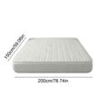 thumbnail image 3 of Waterproof Quilted Mattress Cover Bed Protector, Ice Silk Style Topper, Breathable Nylon Spandex, Blue/Light Blue, 150x200 cm, 1 Pack, 3 of 6