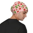 thumbnail image 4 of Naloa Strawberries Soft Beanie Hat, Knit Beanie Daily Beanie in Fine Knit for Women Men Winter Travel, Outdoor, 4 of 7