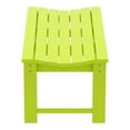 thumbnail image 5 of Ellendale Poly Plastic Backless Adirondack Bench in Lime, 5 of 5