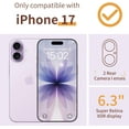 thumbnail image 2 of for iPhone 17 Case,[3 in 1] with Screen Protector & Camera Lens Protector, Flower Pattern Design,Clear Soft Shockproof Slim Floral Phone Cover for Women Girls 2025 6.3"(Colorful Blooming), 2 of 13