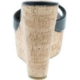thumbnail image 4 of BAMBOO Women's Clear Band Platform Wedge Slide, 4 of 7