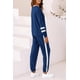 thumbnail image 2 of Conjunto Deportivo PRETTYGARDEN Mujer 2 Piezas Azul a Rayas Talle M, 2 of 7