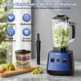 thumbnail image 4 of PRASKY Batidora de Encimera Batidora Profesional 2 en 1, Capacidad de 68 Oz, 1000 W, 6 Velocidades, Batidora para Cocina con Taza para Llevar de 25 Oz (Azul), 4 of 9