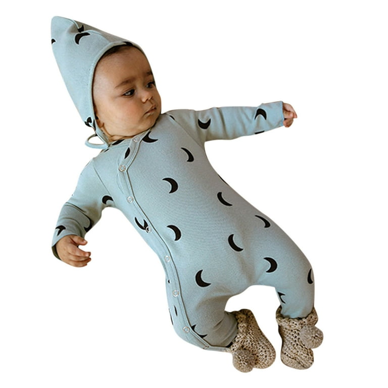 Newborn Baby Boys Girls Sleepers Pajamas Babies Jumpsuits 2 PCS/lot Infant  Long Sleeve 0 3 6 9 12 Months Clothes - AliExpress