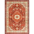 thumbnail image 6 of Jamfeel Washable Rugs Vintage Distressed Print Indoor Carpet Low-Pile Floor Non Slip Rug for Living Room, Bedroom 4' x 6' Red, 6 of 6