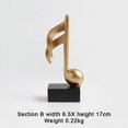 thumbnail image 3 of Resin Note Figurines Tabletop Musical Sculpture Statue Crafts Decorations Gifts Home Office Souvenirs, 3 of 3