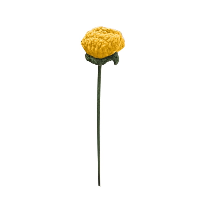 Knitted Roses Hand Woven Rose Simulation Yarn Knitted Bouquet Floral Decoration Gift