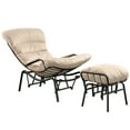 thumbnail image 2 of Ovios Furniture Indoor Accent Chair with Ottoman Comfy Glider Rocking Chair with Footrest for Living Room / Bedroom, 2 of 6