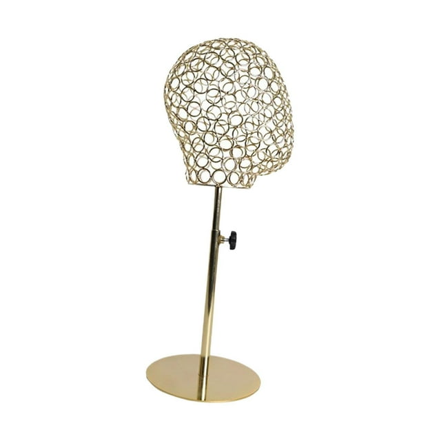 Soporte para cabeza de peluquín Soporte para secado de peluquín Altura ajustable Soporte para sombreros para tocados Gorras Auriculares