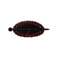 thumbnail image 2 of Oval Hair Pin with Edge Weaving - Red, 2 of 2