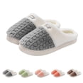 thumbnail image 2 of XIMIN Pantoufles pour Femmes Chaussures de Maison Confortables avec Mousse Mémoire Pantoufles Douces Chaudes Duveteuses Pantoufles Confortables Douces Sabots à Enfiler Hiver Automne Chaussures d'Intérieur, 2 of 6