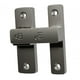 thumbnail image 4 of Pestillo de puerta de 180 grados con cerradura, pestillo abatible y pestillo deslizante para puerta de casa. gris, 4 of 9