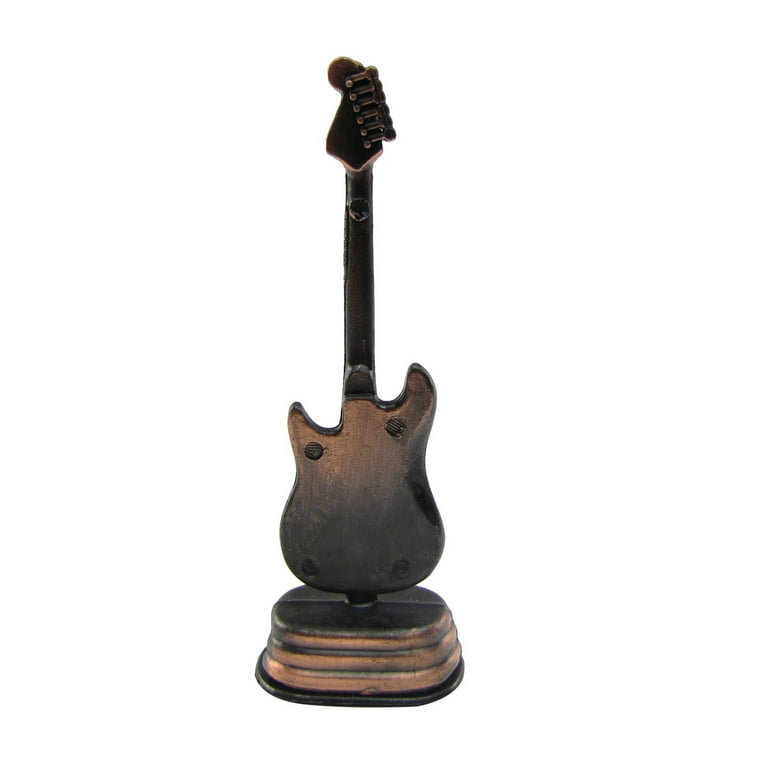 Bronze Metal Miniature Electric Guitar Pencil Sharpener Bronze Metal Miniature Electric Guitar Pencil Sharpener