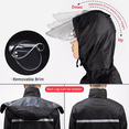 thumbnail image 2 of Impermeable LAB.G con Gorra Florecente 2 Pzs Negro 3XL, 2 of 3