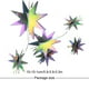 thumbnail image 4 of Bewildely 1 Juego de decoraciones de estrellas para el hogar, colgante de estrellas exquisitas interesantes, suministros para fiestas, Kits de decoración para fiestas Vistoso, 4 of 6